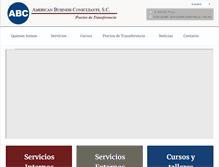 Tablet Screenshot of abc-preciosdetransferencia.com.mx